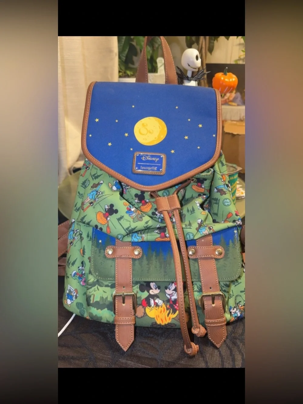 Loungefly Mickey, Minnie, & Friends Camping Scene Rucksack
